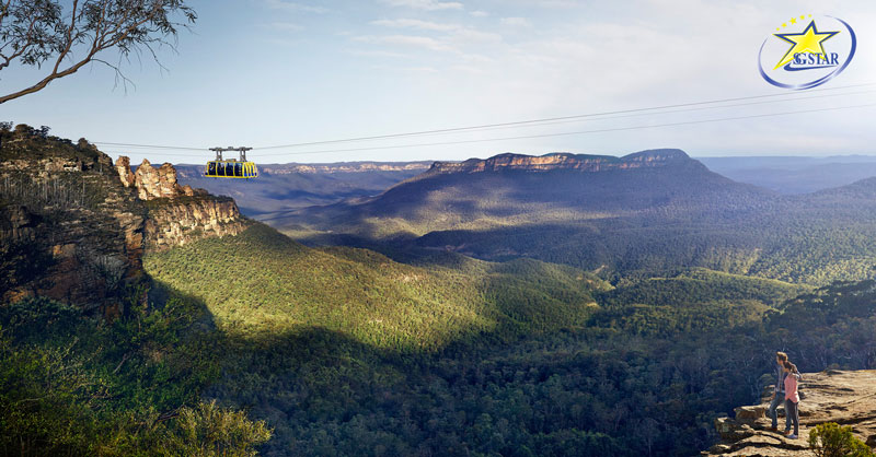 Tour Du lịch Úc 7 Ngày 6 Đêm | Sydney - Melbourne | Saigon Star Travel Quang cảnh công viên Scenic World - Tour Úc 7 ngày 6 đêm