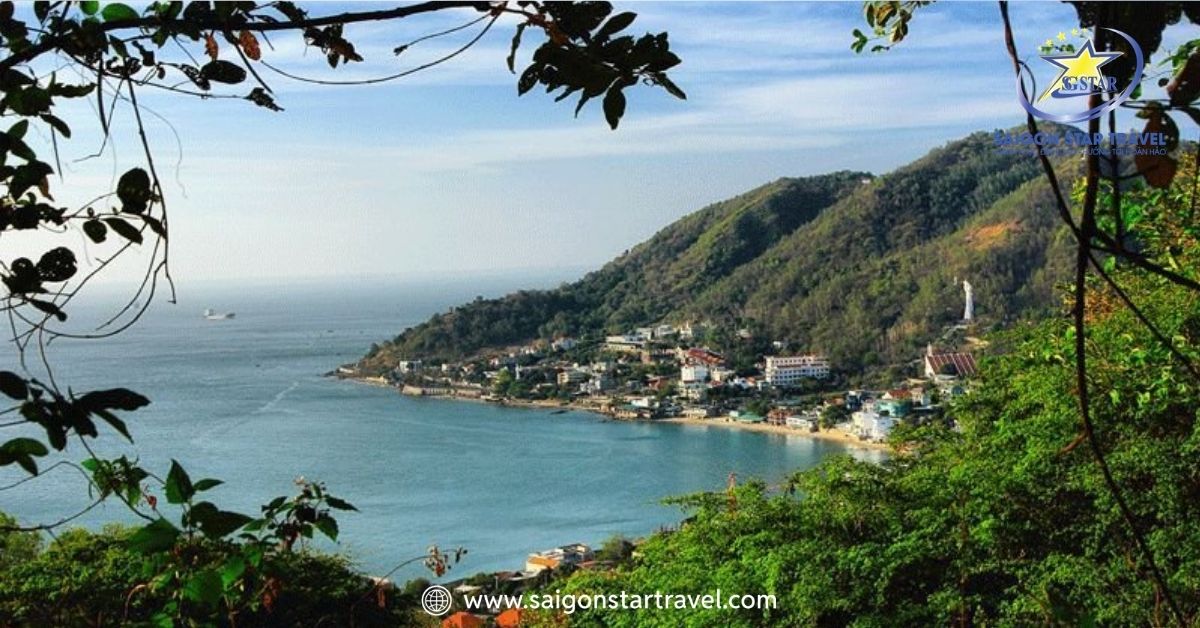 Toàn cảnh bãi Dâu Vũng Tàu từ trên cao