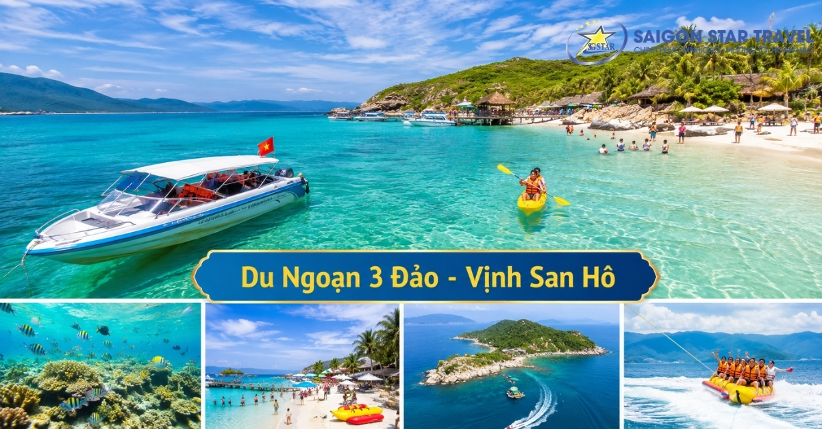 Du ngoạn 3 đảo và Vịnh San Hô trong tour Nha Trang cho khách đi riêng