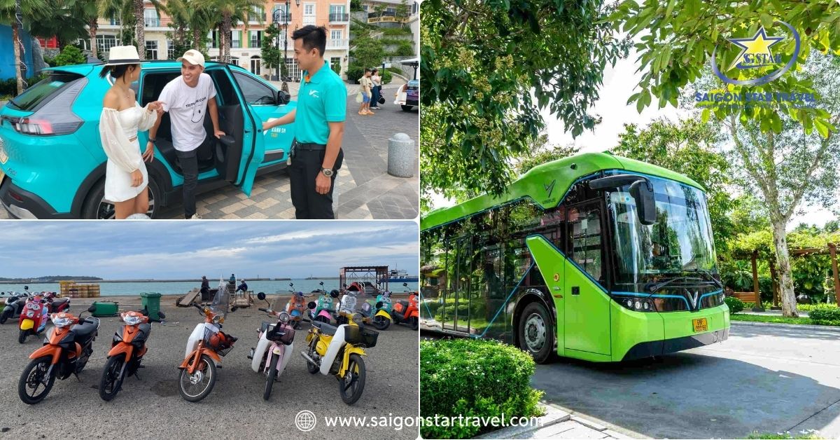 Phương tiện di chuyển khi đi Grand World Phú Quốc