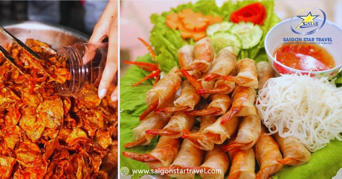 Mực ngào và chả ram tôm – đặc sản đồ khô phố Ngô Văn Sở