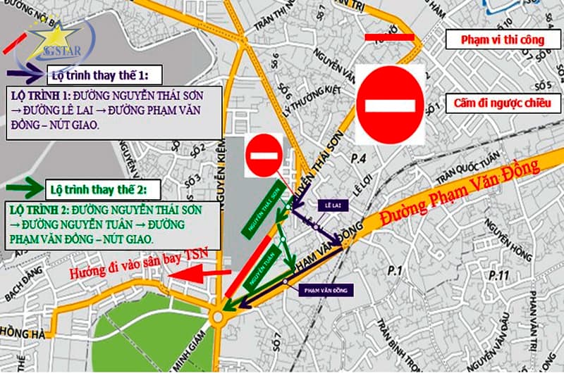 Đường đi sân bay Tân Sơn Nhất cập nhật chi tiết nhất | Saigon Star Travel duong-di-vao-san-bay-tan-son-nhat