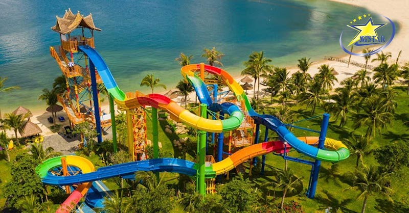 Phá đảo công viên nước Vinpearl Nha Trang | Saigon Star Travel duong truot song than