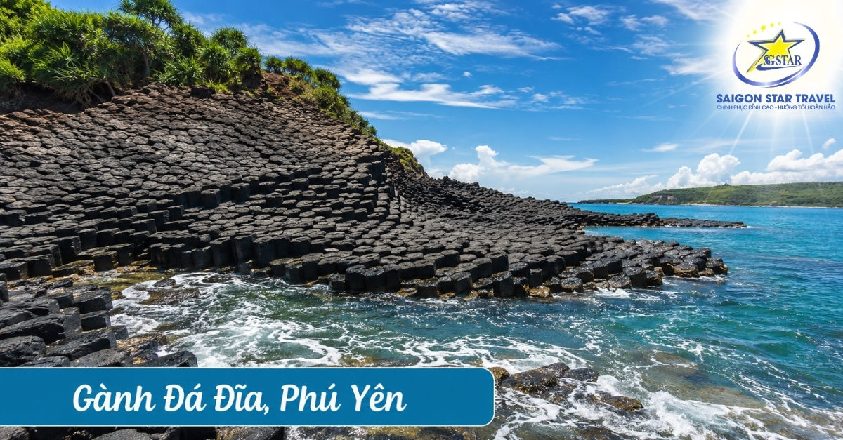 Gành Đá Đĩa Phú Yên trong tour Quy Nhơn Phú Yên Ban Mê
