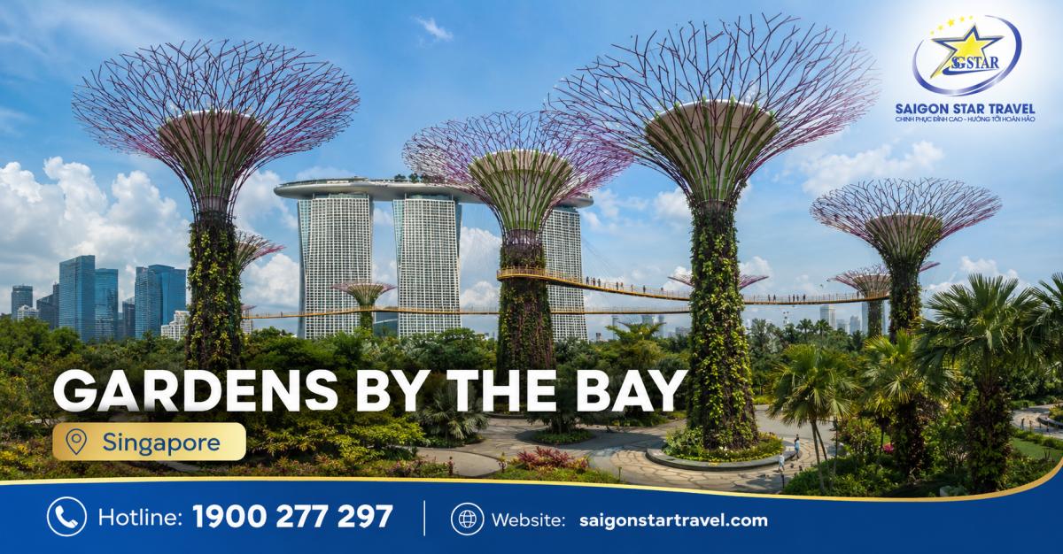 Gardens by the Bay Singapore trong tour Singapore Malaysia Indonesia