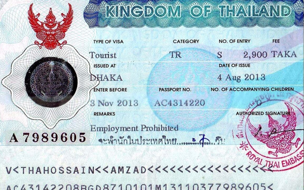 Visa khi lưu trú trên 30 ngày kể từ ngày nhập cảnh tại Thái Lan