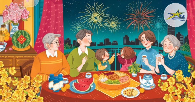 Giao thừa sum vầy cùng cả gia đình là mong muốn của người miền Tây Giao thừa sum vầy cùng cả gia đình là mong muốn của người miền Tây