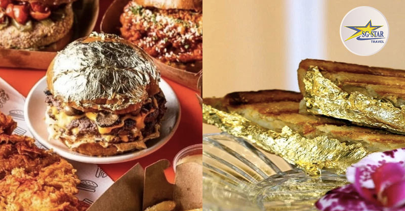 Những chiếc bánh mì kẹp vàng có thể ăn được vẫn được bán nhiều nơi trên thế giới, chúng dành cho giới siêu giàu có vì có giá vô cùng đắt đỏ Những chiếc bánh mì kẹp vàng có thể ăn được vẫn được bán nhiều nơi trên thế giới, chúng dành cho giới siêu giàu có vì có giá vô cùng đắt đỏ