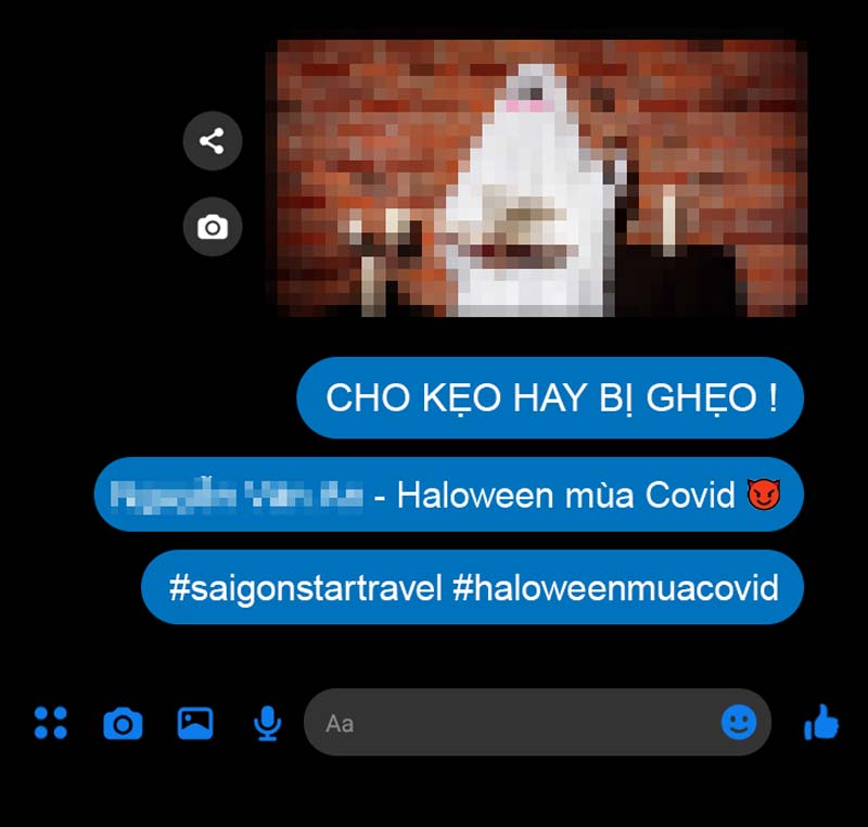 CUỘC THI ẢNH - HALLOWEEN "MÙA COVID" | Saigon Star Travel Gửi ảnh cho Fanpage Saigon Star Travel