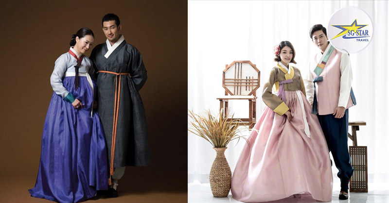 Hanbok được dệt bằng vật liệu tự nhiên và được nhuộm màu bằng các sản phẩm có sẵn trong tự nhiên  Hanbok được dệt bằng vật liệu tự nhiên và được nhuộm màu bằng các sản phẩm có sẵn trong tự nhiên