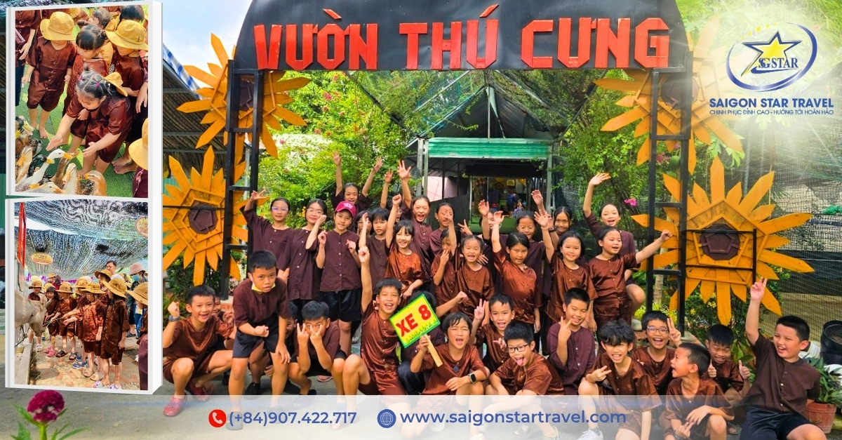 Học sinh mầm non và tiểu học tham quan Pet Garden tại Happy Farm Bình Chánh