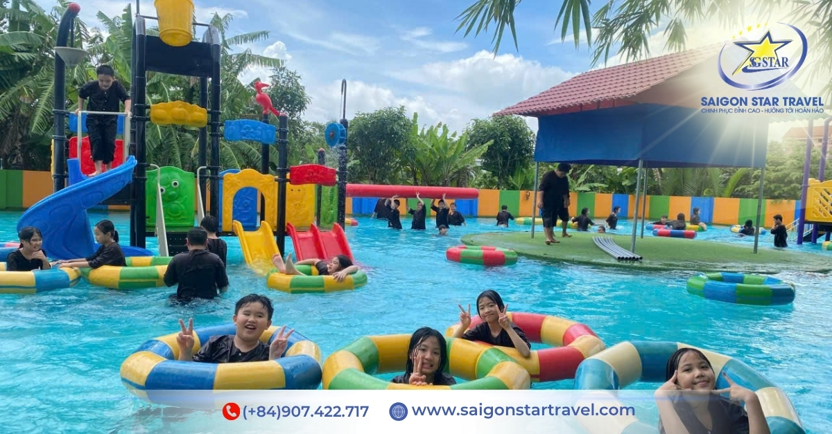 Hồ nước cạn dành cho học sinh mầm non và tiểu học tại Happy Farm Bình Chánh