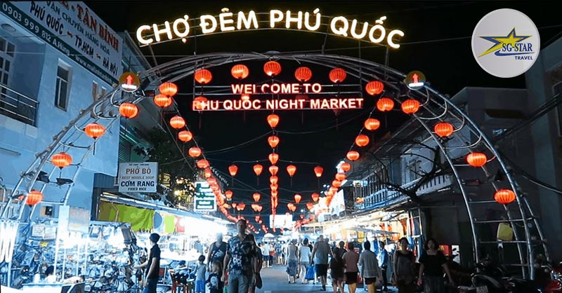 Chợ Đêm Dinh Cậu Phú Quốc - Thiên Đường Dành Cho Các Tín Đồ Ẩm Thực | Saigon Star Travel hinh-anh-cho-dem-phu-quoc-tap-nap-du-khach-tham-quan
