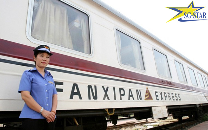 Tàu hỏa di chuyển đến Sapa