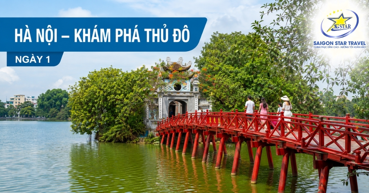 Hồ Hoàn Kiếm trong Tour Hà Nội Hạ Long 3N2Đ từ TpHCM