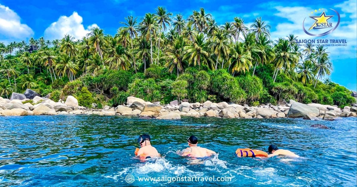 Lặn ngắm san hô quanh đảo