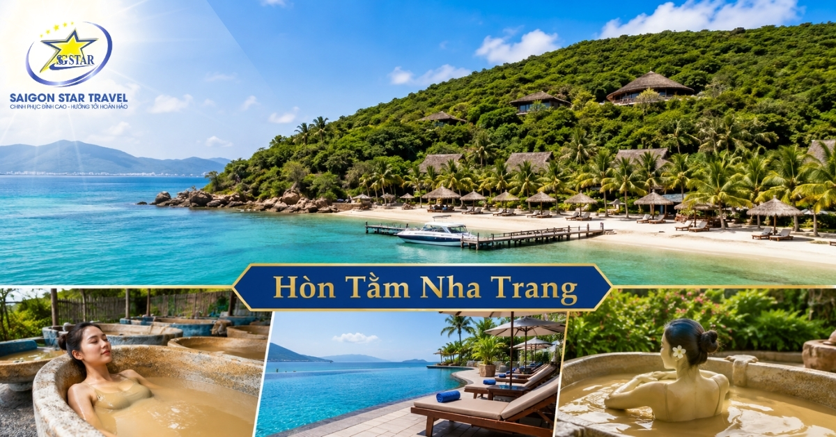 Hòn Tằm Nha Trang với trải nghiệm tắm bùn và buffet trưa tại đảo