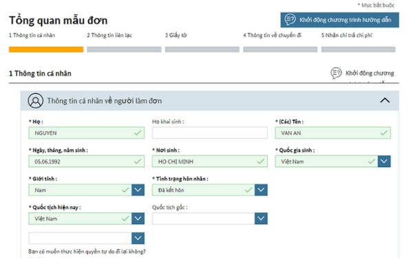 Hướng dẫn điền tờ khai xin cấp thị thực đi Đức | Saigon Star Travel huong dan dien to khai xin cap thi thuc di duc 2