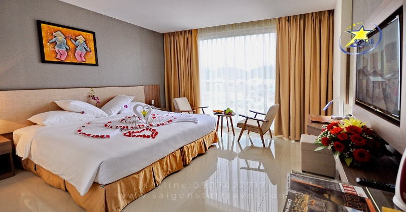 Khách sạn Rigel Nha Trang | Saigon Star Travel Khách sạn Rigel Nha Trang - không gian phòng nghỉ và nội thật