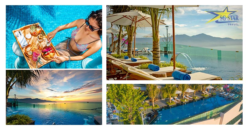 Khách sạn Sala Đà Nẵng- Khách Sạn 4* Đẳng Cấp Gần Biển | Saigon Star Travel Hồ bơi vô cực ở khách sạn Sala Đà Nẵng beach