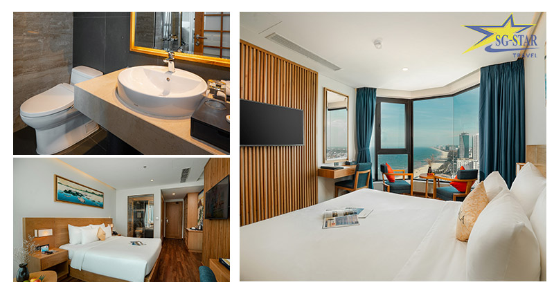 Khách sạn Sala Đà Nẵng- Khách Sạn 4* Đẳng Cấp Gần Biển | Saigon Star Travel Phòng Superior giường đôi nhìn ra góc biển