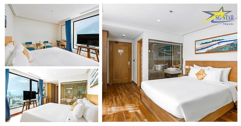 Khách sạn Sala Đà Nẵng- Khách Sạn 4* Đẳng Cấp Gần Biển | Saigon Star Travel Phòng Superior giường đôi nhìn ra thành phố