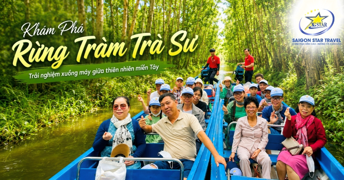 Rừng tràm Trà Sư trong tour Miền Tây 5N4Đ