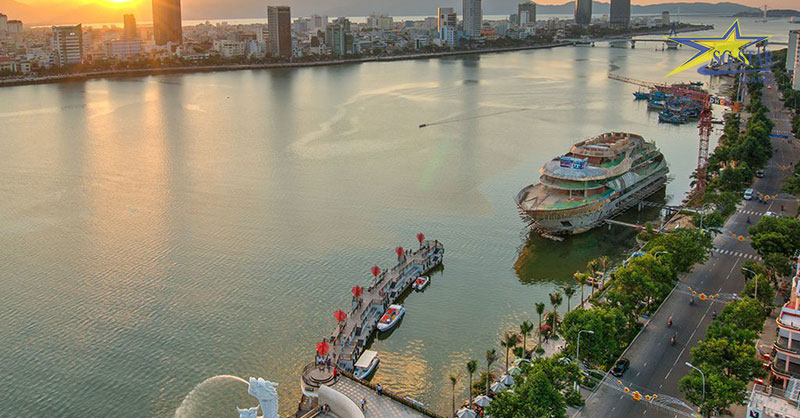 Khám phá vẻ đẹp sông Hàn Đà Nẵng | Saigon Star Travel Toàn cảnh sông Hàn Đà Nẵng