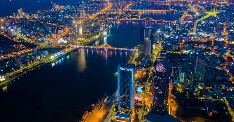 Sông Hàn Đà Nẵng đẹp lung linh veefb quê
