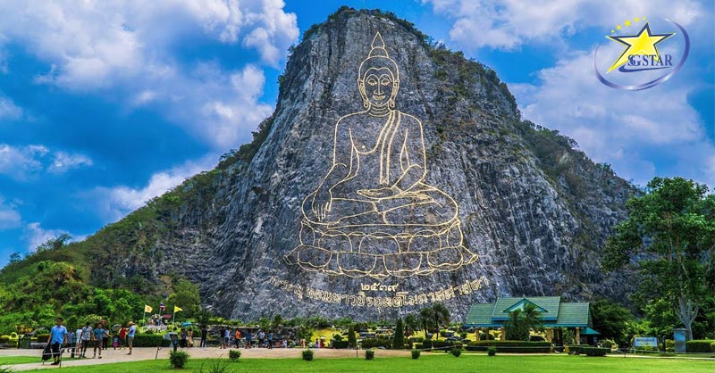 Trân Bảo Phật Sơn - Tượng Phật Lớn Dát Vàng Đẹp Như Tranh Vẽ Tại Pattaya | Saigon Star Travel Tham quan Trân Bảo Phật Sơn - Khao Chee Chan
