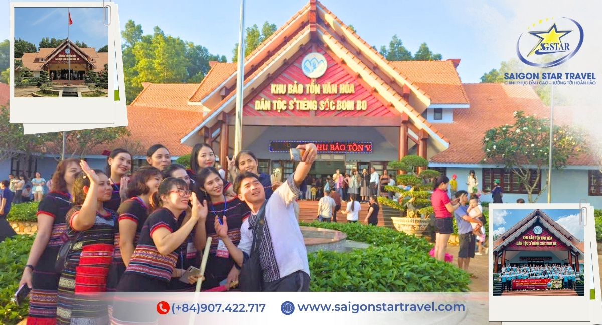 Không gian trưng bày tại khu bảo tồn văn hóa S'tiêng Sóc Bom Bo - tour Sóc Bom Bo Bù Lạch 2N1Đ