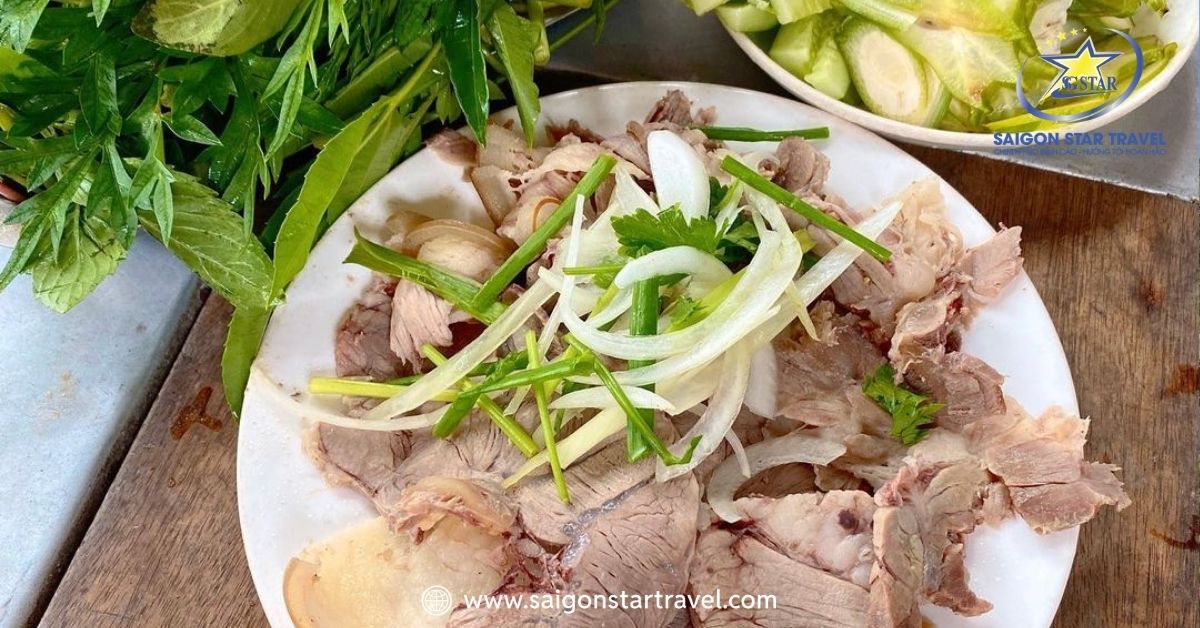 Bò tơ nướng mọi món ăn đặc sản Củ Chi