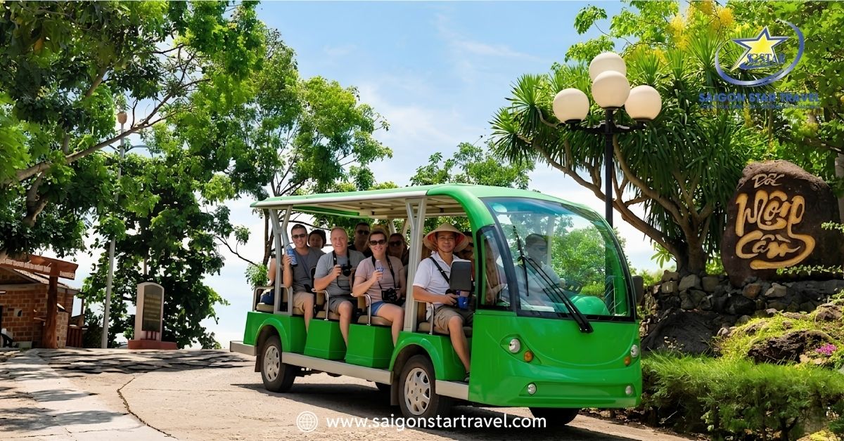 dốc mộng cầm ghềnh ráng xe điện du lịch