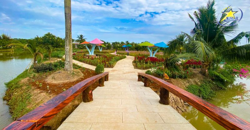 Khu du lịch Huỳnh Kha - Thiên đường giải trí thiên nhiên hấp dẫn tại Trà Vinh | Saigon Star Travel Không gian xanh mát, rộng lớn của Khu du lịch Huỳnh Kha