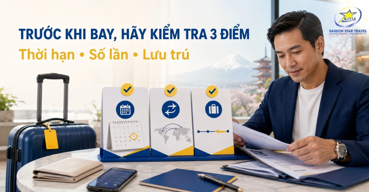 Kiểm tra thời hạn số lần sử dụng và thời gian lưu trú Visa Nhật trước chuyến đi