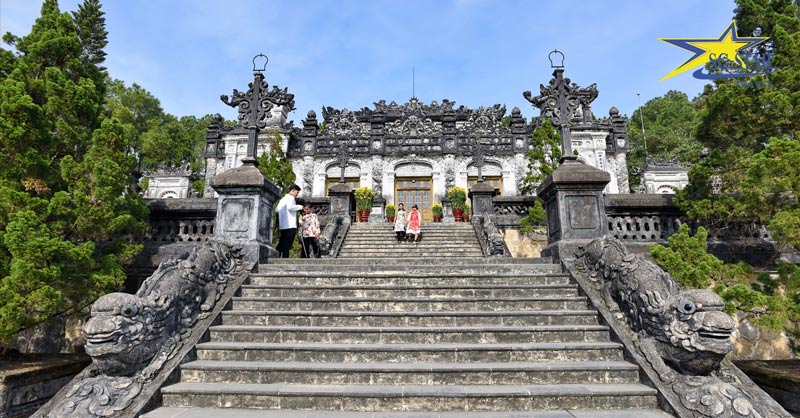 Kiến trúc lăng Khải Định Huế - Di sản văn hóa thế giới | Saigon Star Travel kien truc lang khai dinh