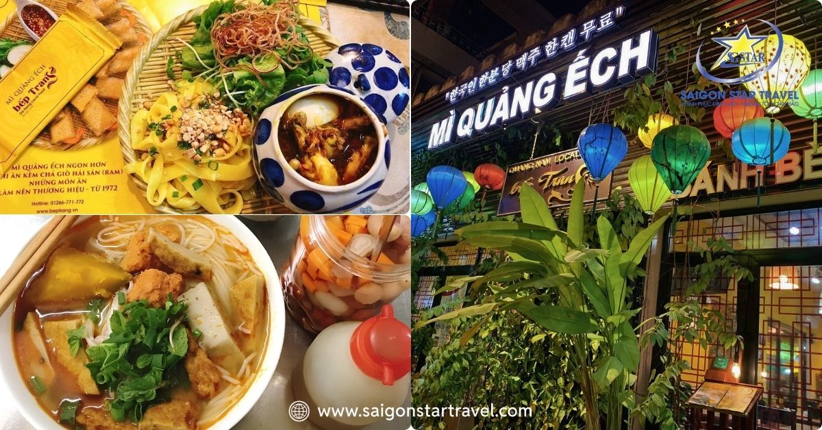 đặc sản đà nẵng mì quảng bún chả cá