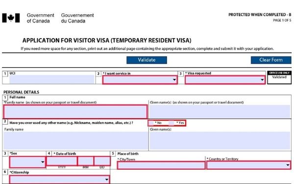 kinh nghiem lam mau don xin visa canada danh cho ban 1