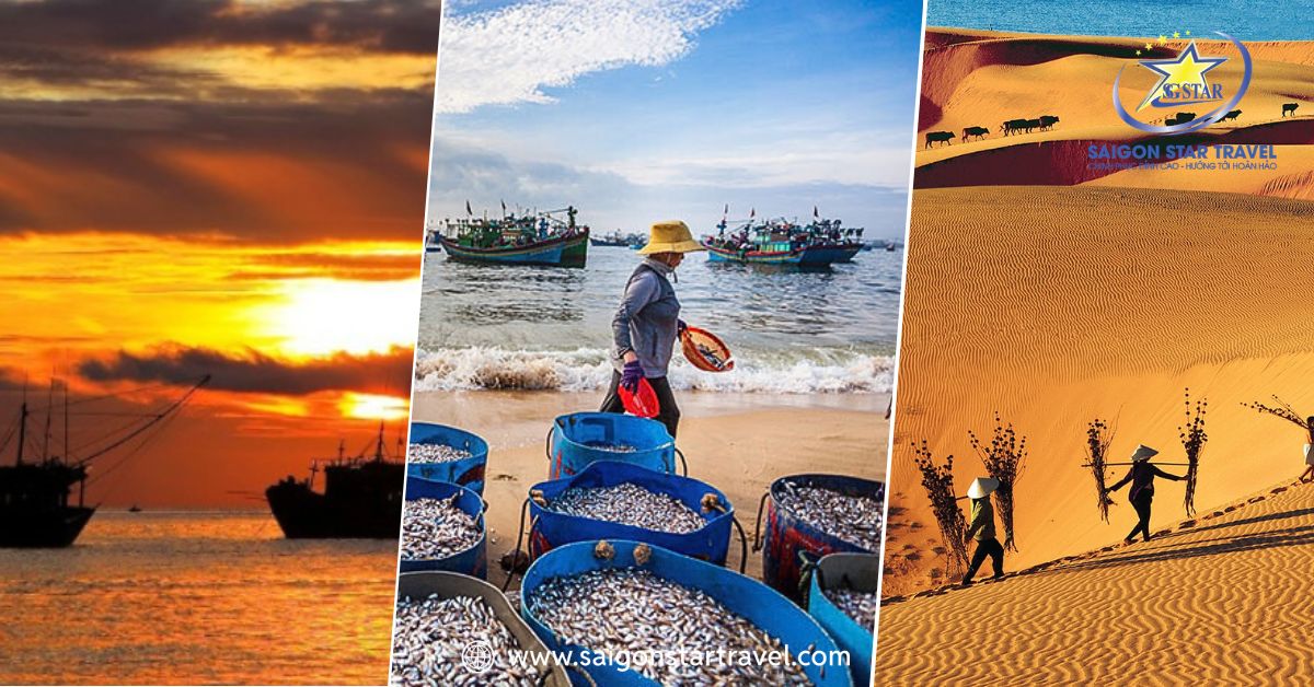Vẻ đẹp lao động trên biển tại Mũi Né