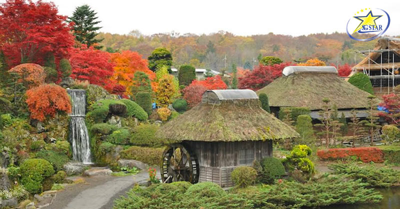 Kinh nghiệm du lịch mùa thu Nhật Bản từ A-Z | Saigon Star Travel Ghé chiêm ngưỡng sắc thu tại làng cổ Oshino Hakkai