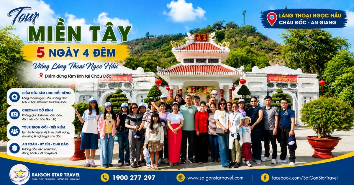 Lăng Thoại Ngọc Hầu - Tour Miển Tây 5n4đ