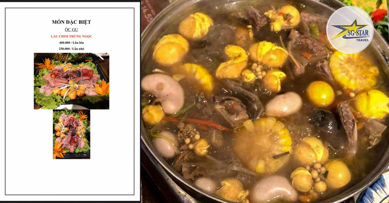 Lẩu chim trứng ngọc tại Gu không những ngon mà còn rất tốt cho sức khỏe đà lạt tết 