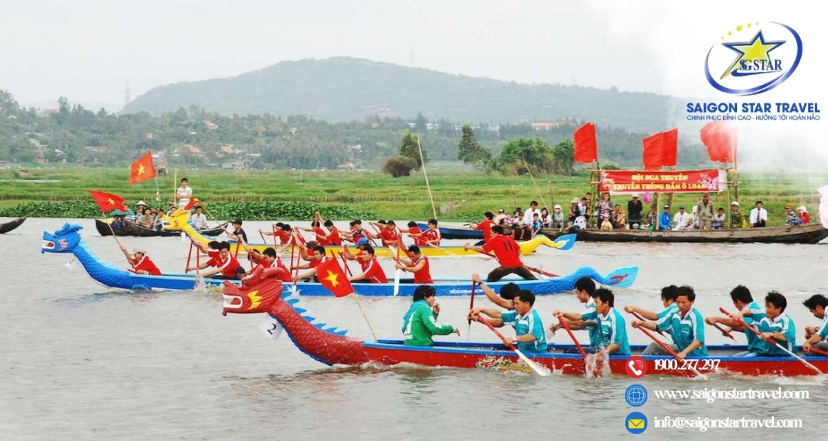Lễ hội đua thuyền tại Đầm Ô Loan