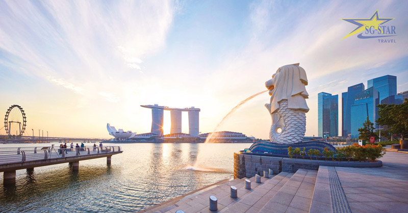 Liên Tuyến Tour Singapore - Malaysia 5 Ngày 4 Đêm Khởi Hành Từ Sài Gòn | Saigon Star Travel Công viên sư tử biển (Merlion Park)