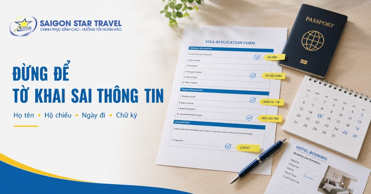 Những lỗi cần tránh khi điền mẫu đơn xin Visa Nhật Bản
