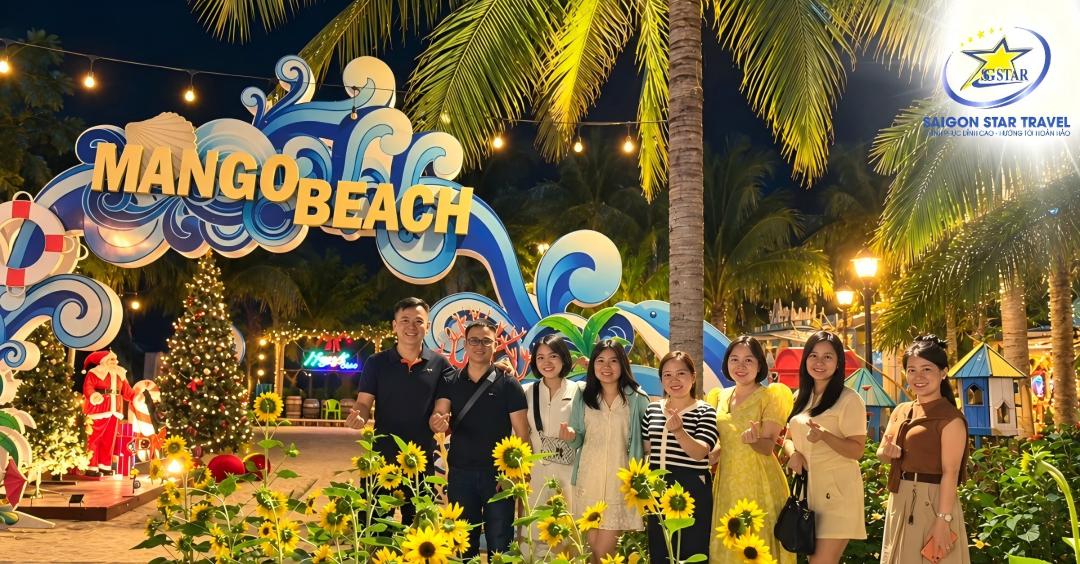 Check-in Mango Beach trong hành trình tour Phan Thiết Mũi Né