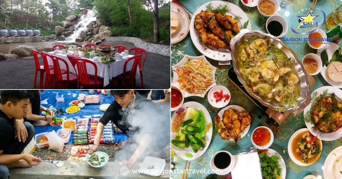 Cắm trại tự nấu ăn hoặc thưởng thức ẩm thực Nhà hàng Pacific