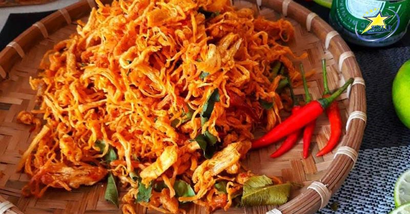Khô gà nhâm nhi cùng bia gia tăng thêm hương vị cho ngày Tết này