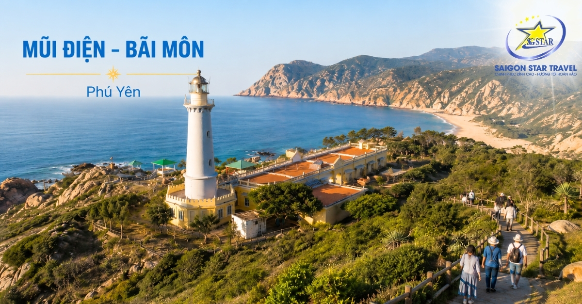 Mũi Điện Bãi Môn trong tour Sơn Đừng từ TpHCM