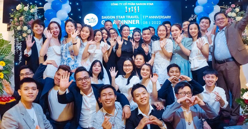 Mừng Sinh Nhật Lần Thứ 11 - Công Ty Cổ Phần Saigon Star | Saigon Star Travel SInh nhật 11 tuổi Saigon Star travel